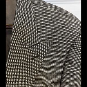 Canali Italian Brown Houndstooth Blazer